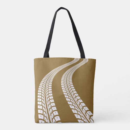 Bandensporen Tote Bag (Achterkant)
