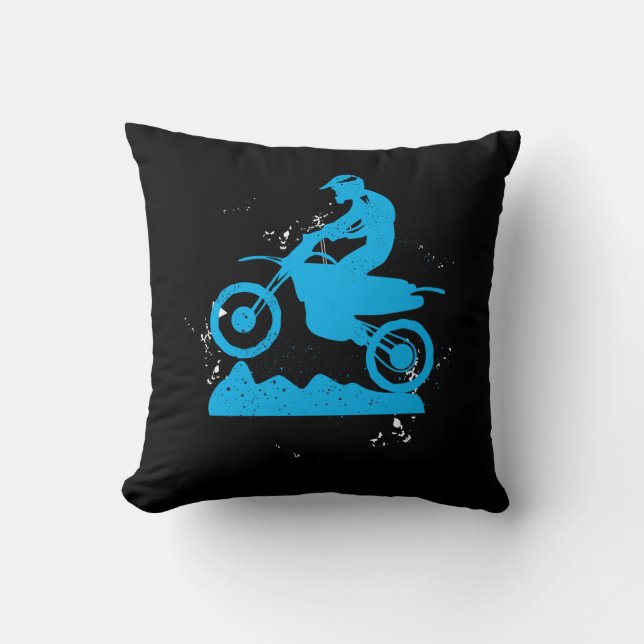 Bandensporen van motorcross motorfiets kussen (Voorkant)