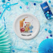 Bandenstaarten op hout papieren bordje (Feest)