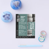 Bandenstapelontwerp, Tyre/Tyre Specialist Shop Flyer (Enkel)