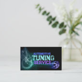 Bandenvelg met vlammen zwart Visitekaartje (Staand voorkant)