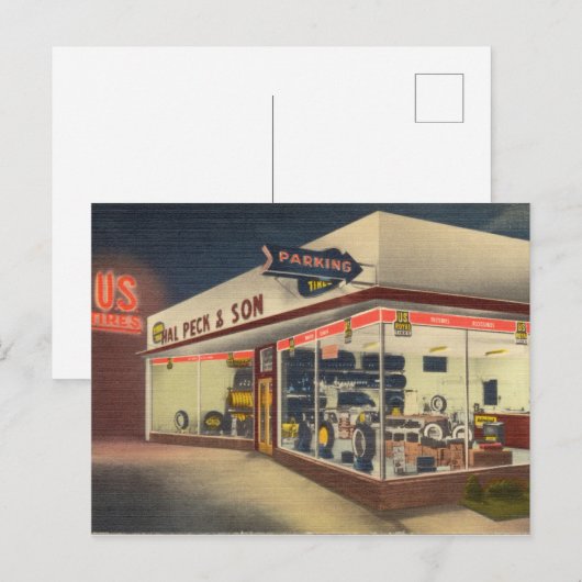  bandenwinkel briefkaart (Voorkant / Achterkant)