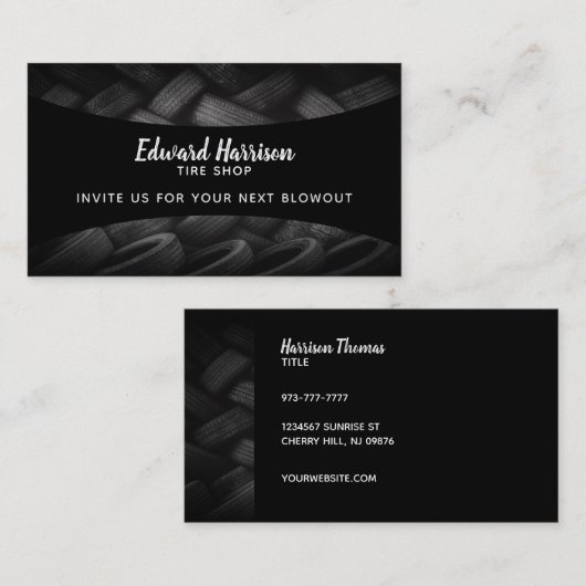 Bandenwinkelslogans Visitekaartje (Voorkant / Achterkant)