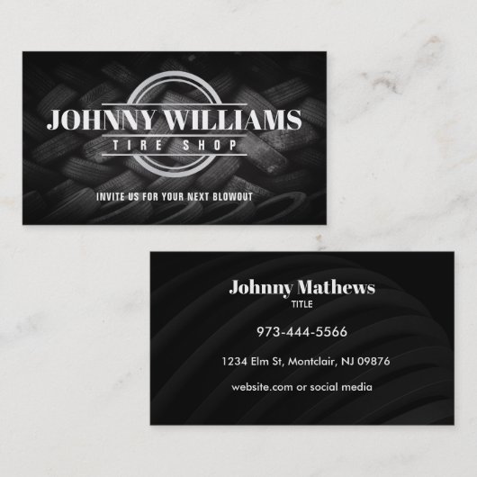 Bandenwinkelslogans Visitekaartjes (Voorkant / Achterkant)