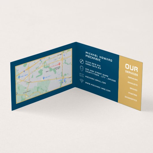 Bandenwisseling, automatisch mechanisme en reparat visitekaartje (Binnen)