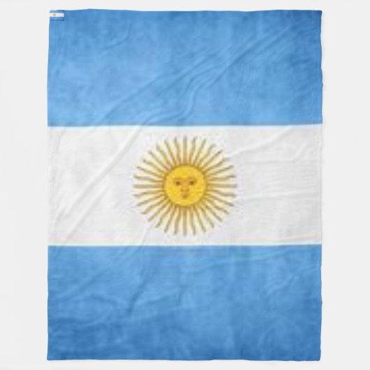 Bandera Argentina Fleece Deken (Voorkant)