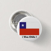 Bandera Chili VII Ronde Button 3,2 Cm (Voorkant /achterkant)