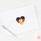 Bandera de ALEMANIA FÚTBOL de equipo nacional 2014 Hart Sticker (Envelop)