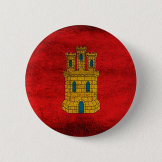 Bandera de Castilla Pin Ronde Button 5,7 Cm
