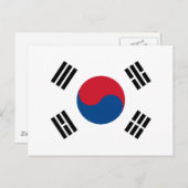 Bandera de Corea del Sur Briefkaart (Voorkant / Achterkant)