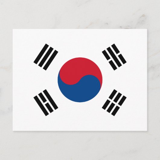 Bandera de Corea del Sur Briefkaart (Voorkant)