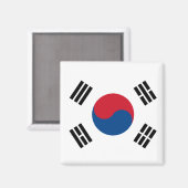 Bandera de Corea del Sur Magneet (Voorkant / Achterkant)