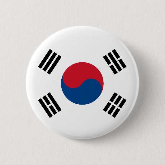 Bandera de Corea del Sur Ronde Button 5,7 Cm (Voorkant)