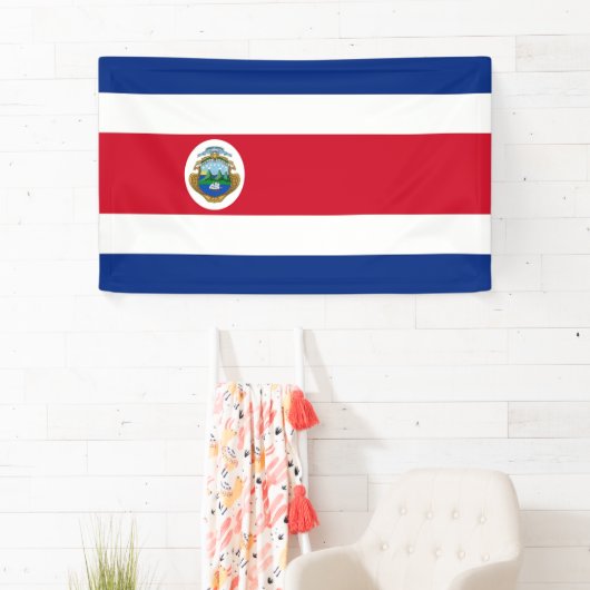Bandera de Costa Rica - Vlag van Costa Rica Spandoek (Insitu)