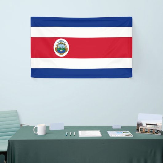Bandera de Costa Rica - Vlag van Costa Rica Spandoek (Beurs)