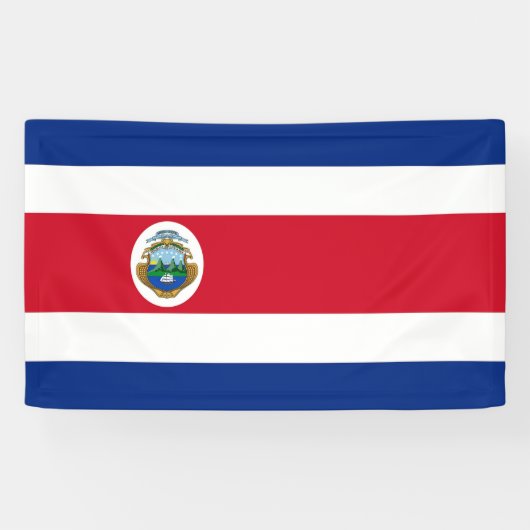 Bandera de Costa Rica - Vlag van Costa Rica  Spandoek (Horizontaal)
