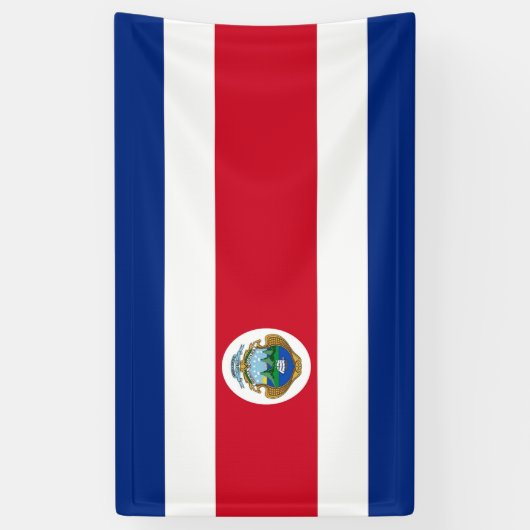 Bandera de Costa Rica - Vlag van Costa Rica Spandoek (Verticaal)