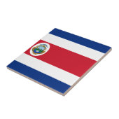 Bandera de Costa Rica - Vlag van Costa Rica Tegeltje (Zijkant)