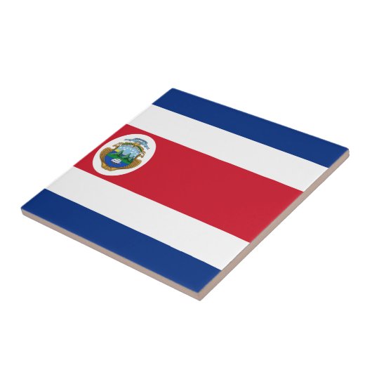 Bandera de Costa Rica - Vlag van Costa Rica Tegeltje (Zijkant)