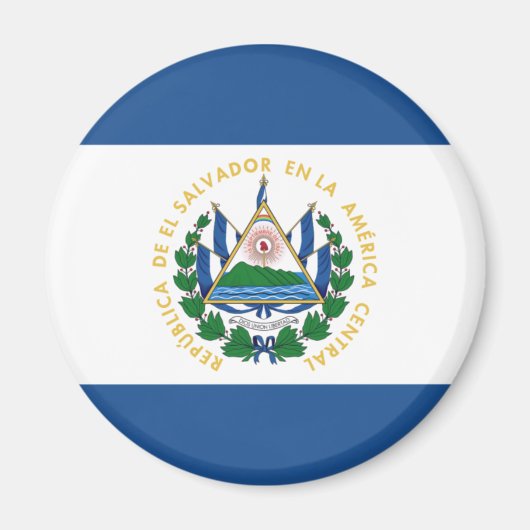 Bandera de El Salvador Magnet (Voorkant)