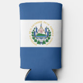 Bandera de El Salvador Seltzer Blikjeskoeler (Voorkant)