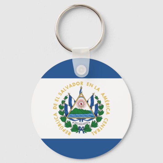 Bandera de El Salvador Sleutelhanger (Voorkant)