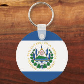 Bandera de El Salvador Sleutelhanger (Voorkant)