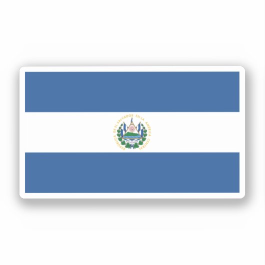 Bandera de El Salvador Sticker (Voorkant)