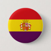 Bandera de la República Española Ronde Button 5,7 Cm (Voorkant)