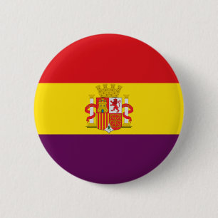 Bandera de la República Española Ronde Button 5,7 Cm