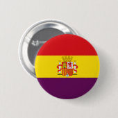 Bandera de la República Española Ronde Button 5,7 Cm (Voorkant /achterkant)