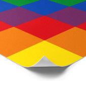 Bandera de la Wiphala Andes Qulla Suyu Flag Poster (Hoek)