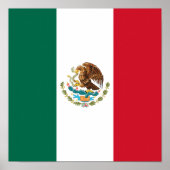 Bandera de Mexico National flag Mexicanos Poster (Voorkant)