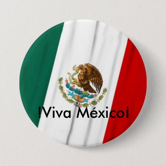 Bandera de México Ronde Button 7,6 Cm (Voorkant)