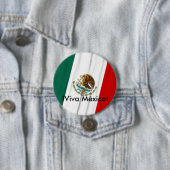 Bandera de México Ronde Button 7,6 Cm (In situ)