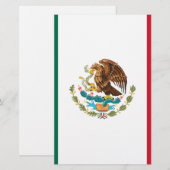Bandera de México - Vlag van Mexico - Mexicaanse v Briefpapier (Voorkant / Achterkant)