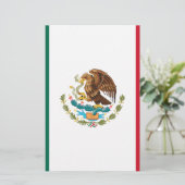 Bandera de México - Vlag van Mexico - Mexicaanse v Briefpapier (Staand voorkant)