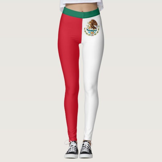 Bandera de México - Vlag van Mexico - Mexicaanse v Leggings (Voorkant)