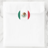 Bandera de México - Vlag van Mexico - Mexicaanse v Ronde Sticker (Tas)