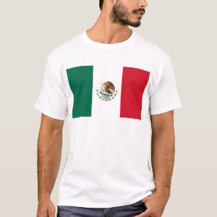 Bandera de México - Vlag van Mexico - Mexicaanse v T-shirt