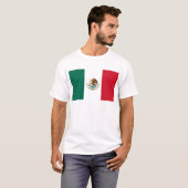 Bandera de México - Vlag van Mexico - Mexicaanse v T-shirt (Voorkant volledig)