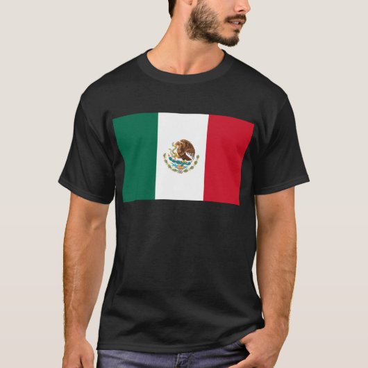 Bandera de México - Vlag van Mexico - Mexicaanse v T-shirt (Voorkant)