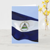 bandera de nicaragua kaart (Gele Bloem)