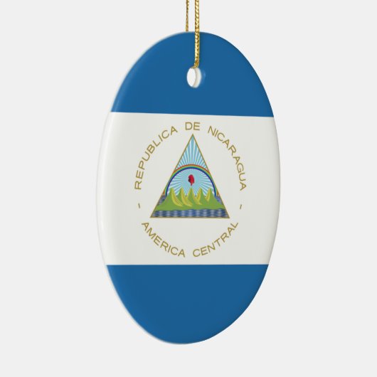 Bandera de Nicaragua Keramisch Ornament (Rechts)