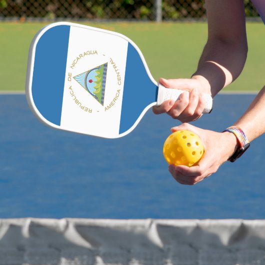Bandera de Nicaragua Pickleball Paddle (Insitu)