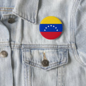 Bandera de Venezuela, 7 Estrellas Ronde Button 5,7 Cm (In situ)