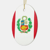 Bandera del Perú - vlag van Peru Keramisch Ornament (Links)