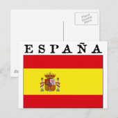 Bandera Española Briefkaart (Voorkant / Achterkant)