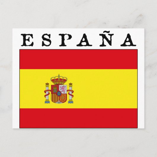 Bandera Española Briefkaart (Voorkant)