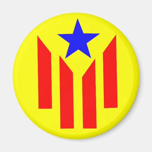 Bandera Estelada Catalana Magneet (Voorkant)